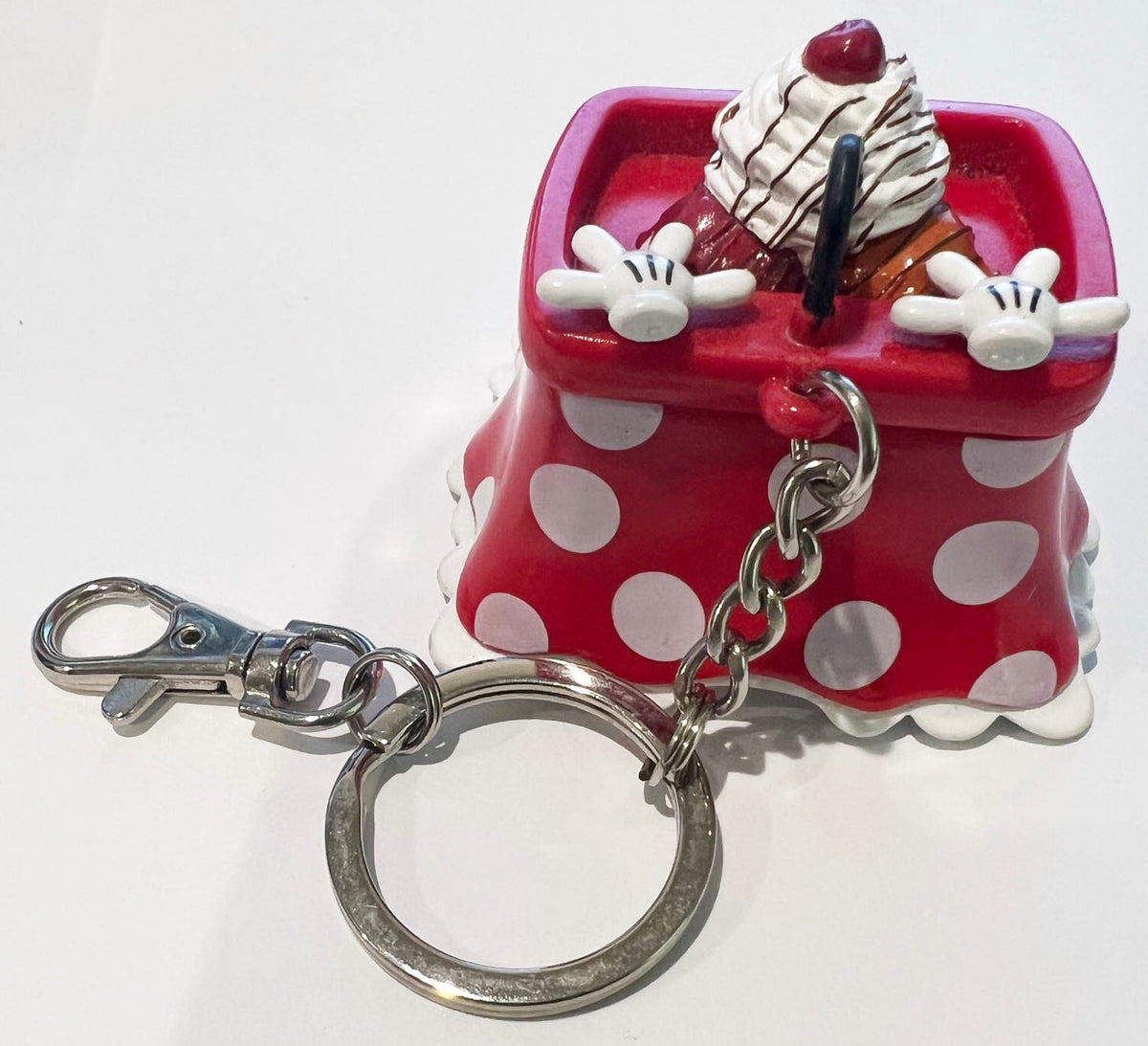 Minnie Mouse Ice Cream Sundae Disneyland Keychain Purse Charm Disney S –  Pins Break the Internet