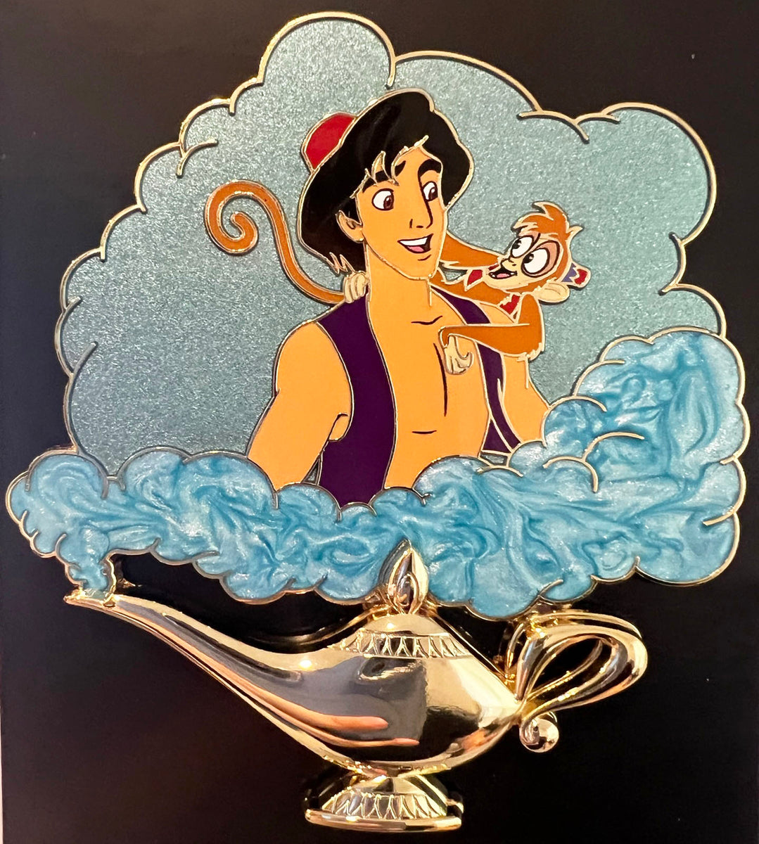 Aladdin & Abu 30th Anniversary Genie's Lamp Series WDI Disney Pin L01