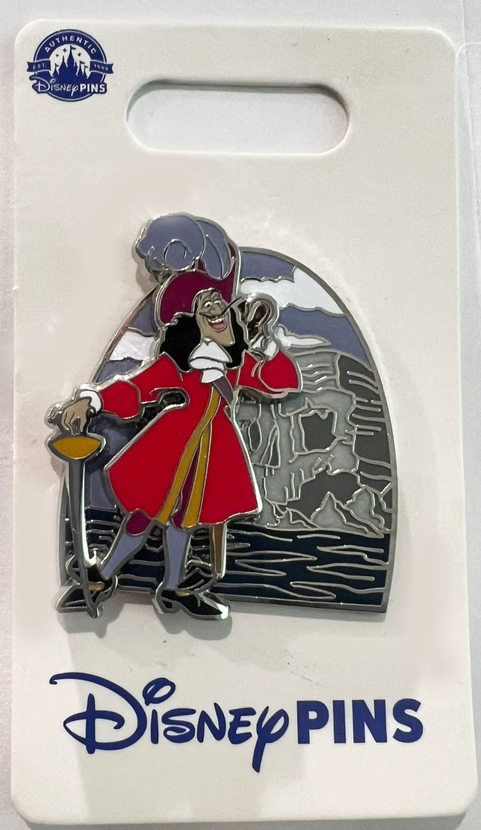 Captain Hook dressing room door Disney pin from our Pins