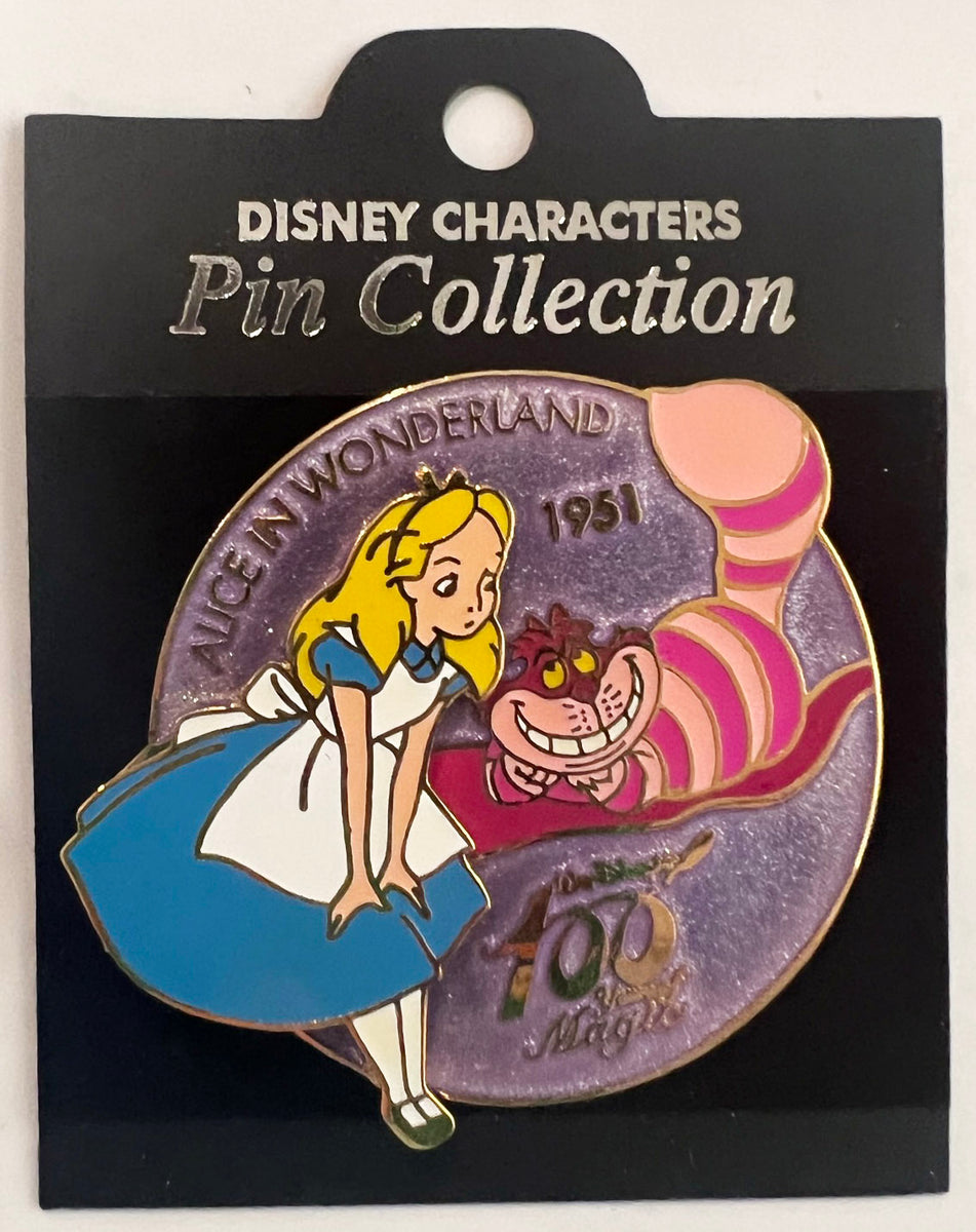 Cheshire Cat & Alice in Wonderland 100 Years of Magic Japan Disney Pin C02