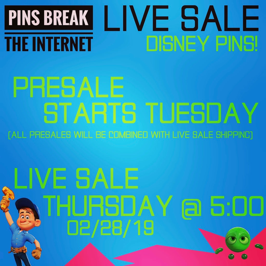 Pins Break the Internet - LIVE SALE 02/28/19