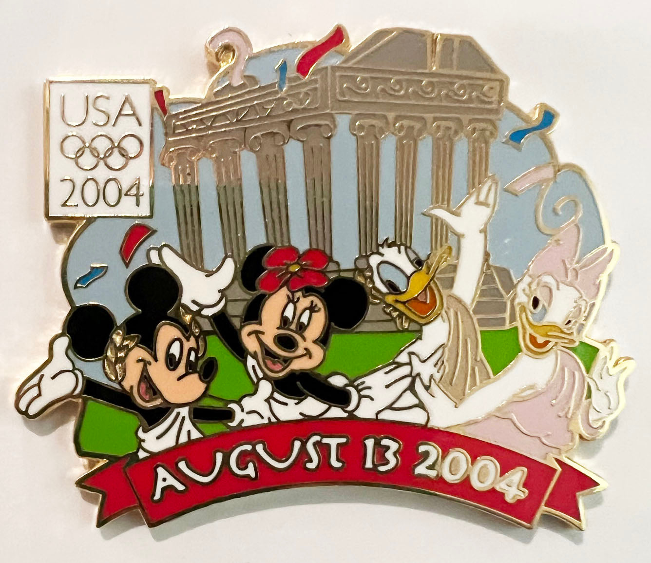 Mickey, Minnie & Donald Countdown to the Games Olympics 2004 Disney Pin L01